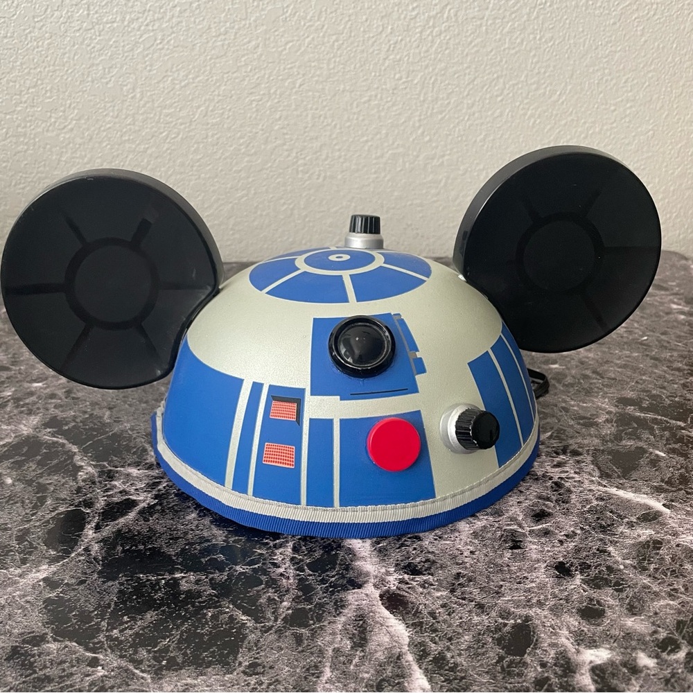 Disney R2-D2 Mickey Ear Hat in Blue, Silver, Black, Red